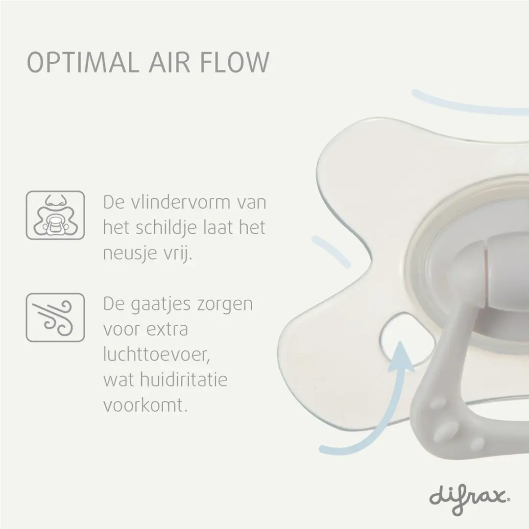 Difrax Natural Fopspeen Dino Groen - 2 Stuks