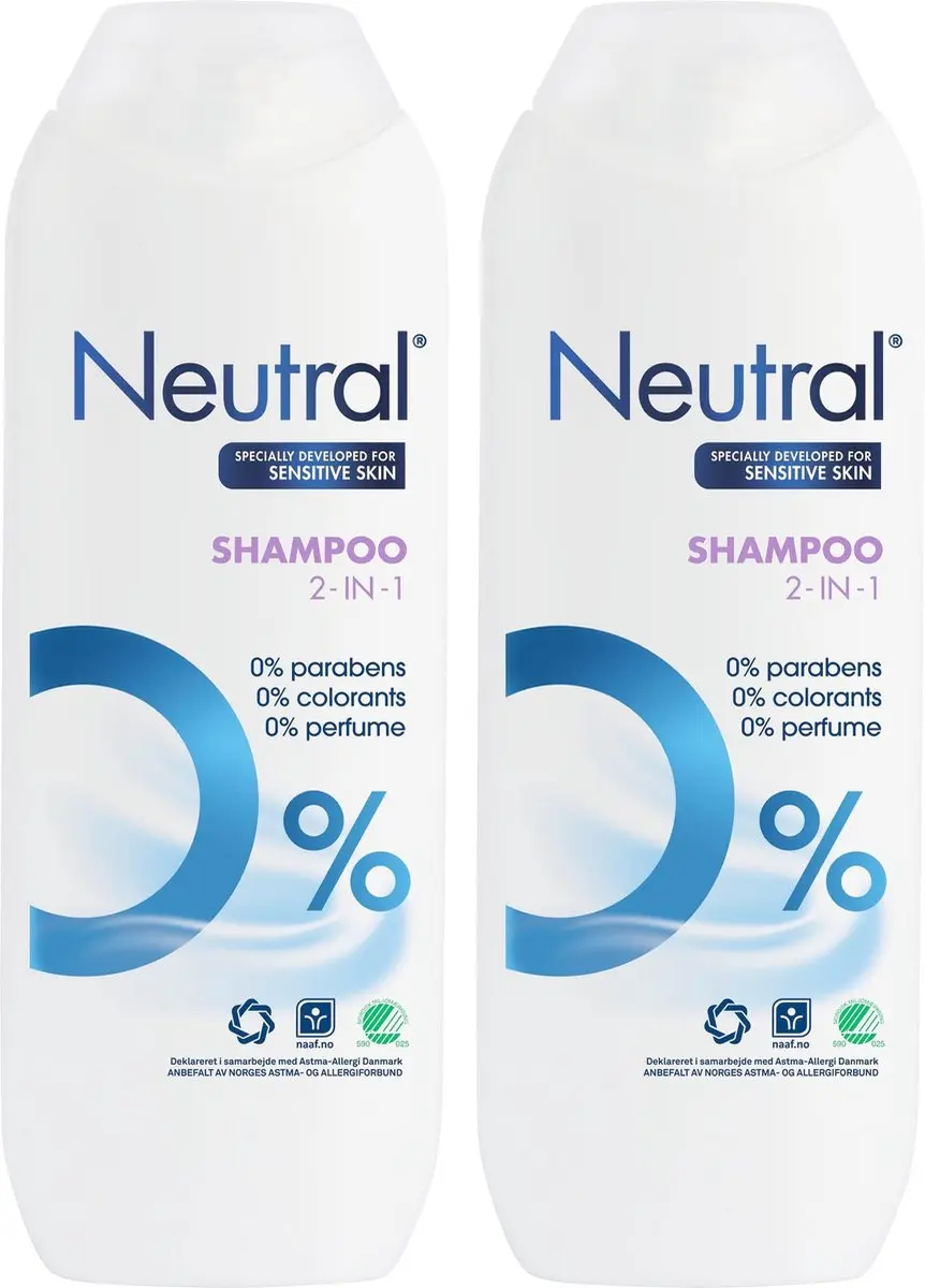 Neutral 0% Shampoo 2-in-1 - 2x250ml