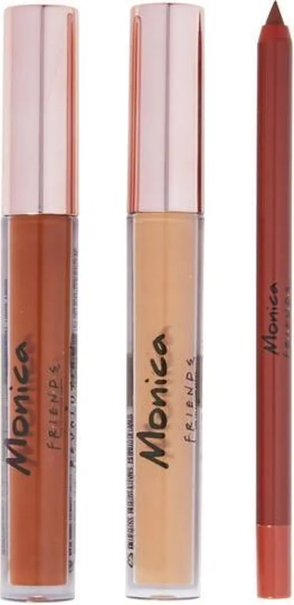 Makeup Revolution X Friends Monica Lip Set - 3 Stuks