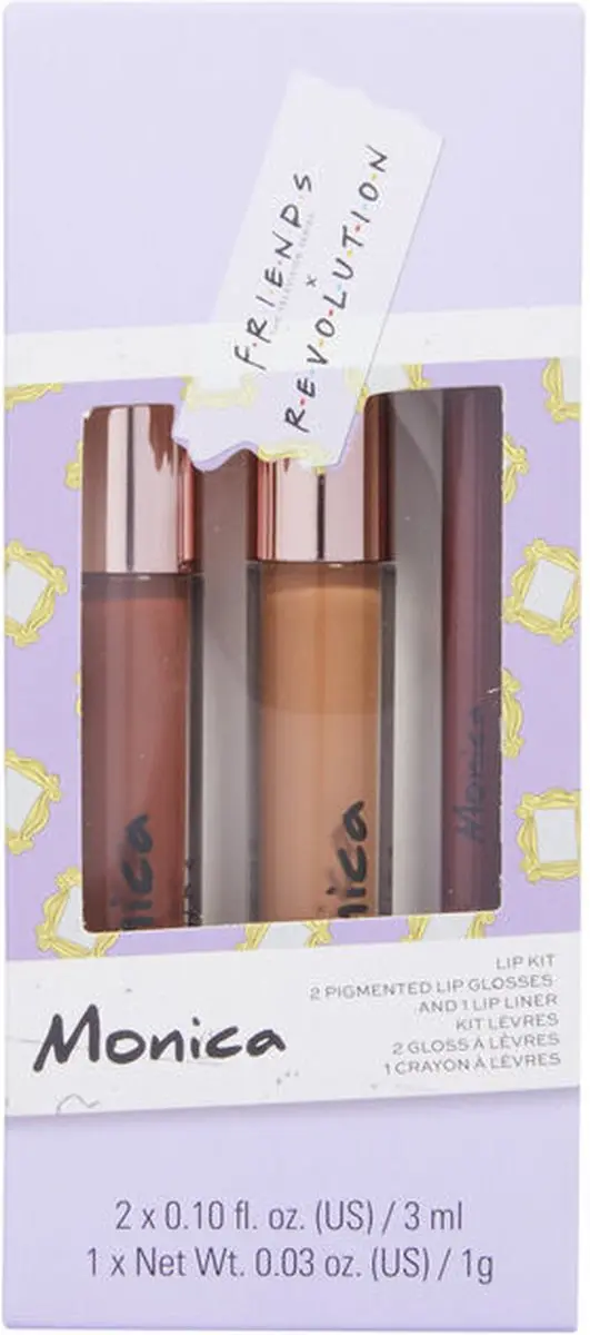 Makeup Revolution X Friends Monica Lip Set - 3 Stuks