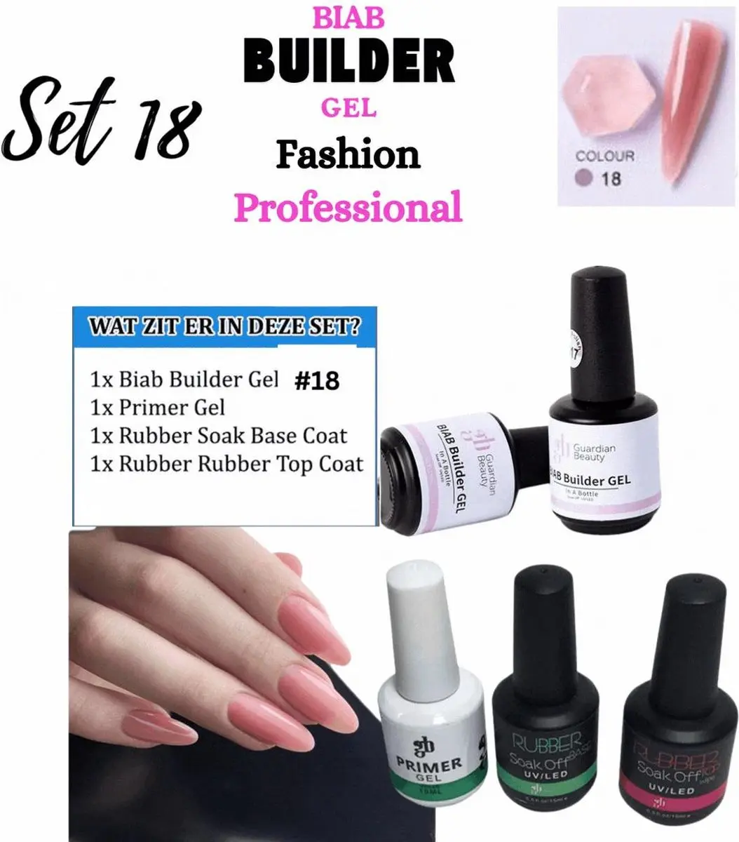 Guardian Beauty BIAB Builder Gel Set #18