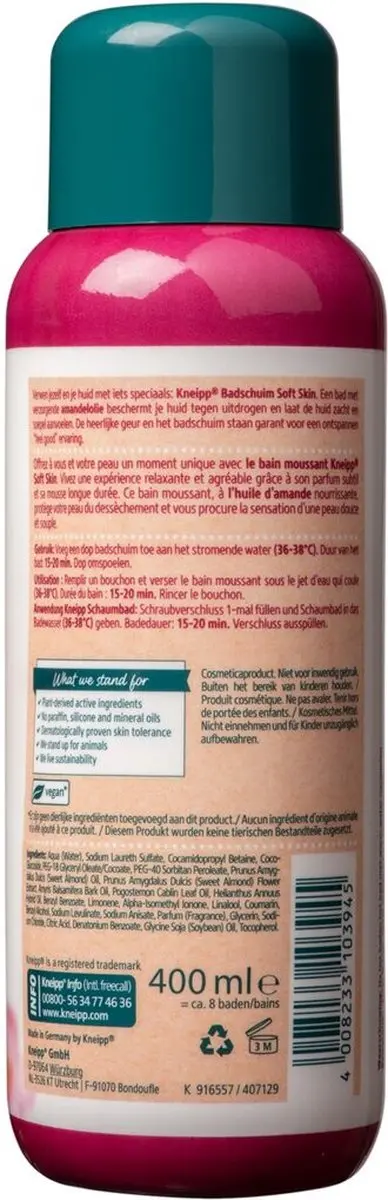 Kneipp Soft Skin Badschuim Amandelbloesem 400ml