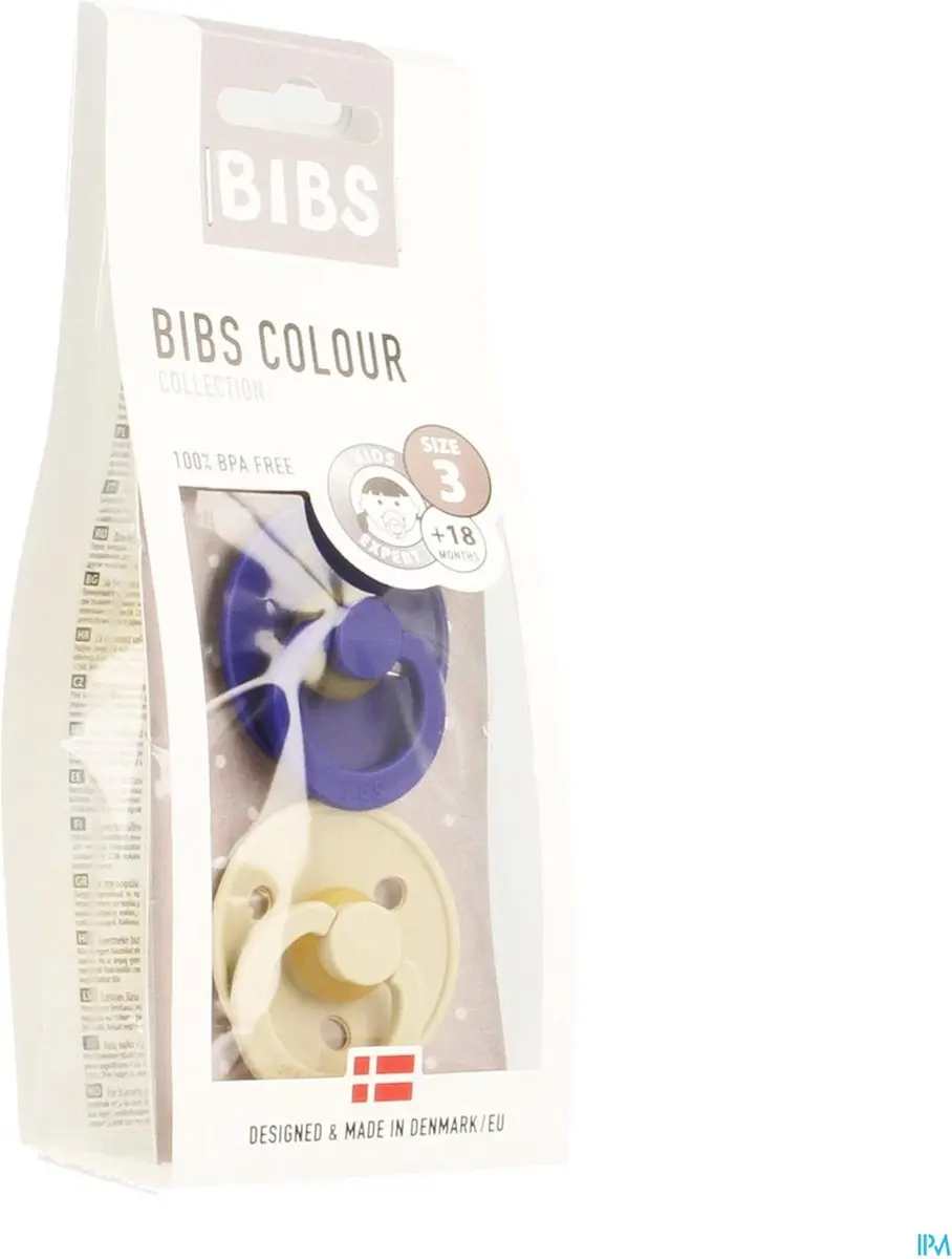 BIBS Fopspeen Natuurruber T2 - Vanilla - afbeelding 6 van 6