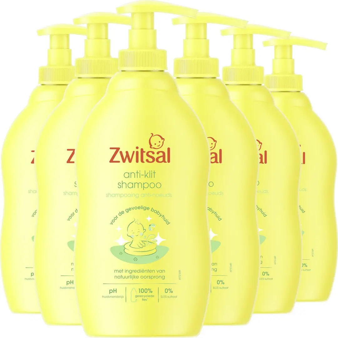 Zwitsal Anti-Klit Shampoo Baby 6x400ml