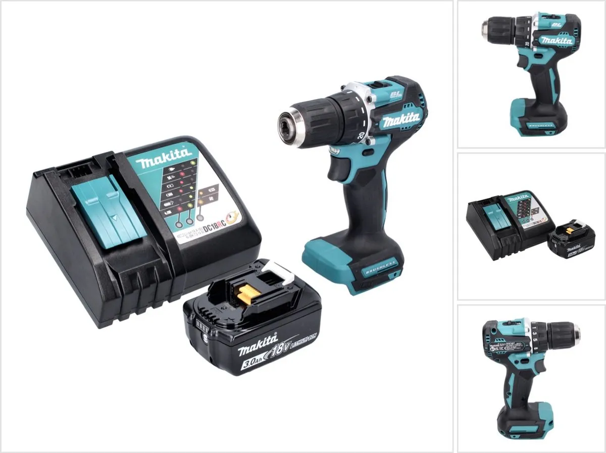 Makita DDF487RF1 Accuboormachine 18V 40Nm Borstelloos