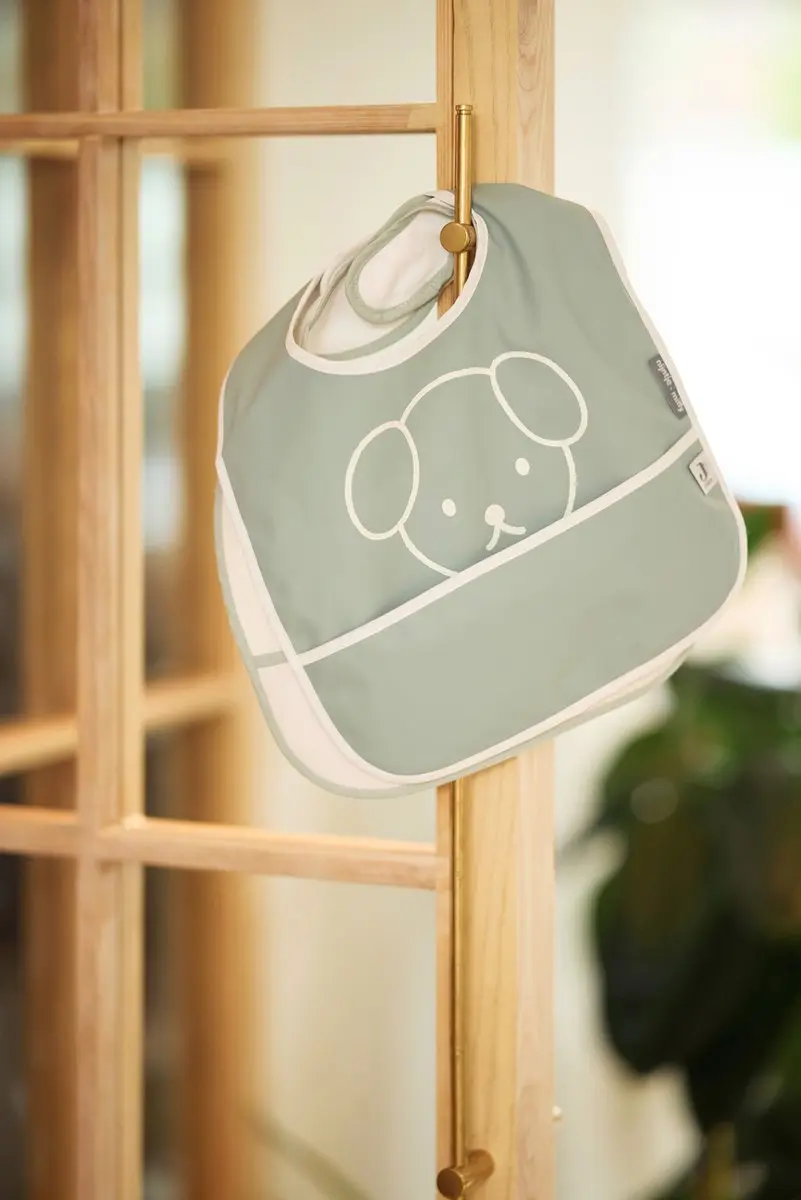 Jollein x Nijntje Baby Slab Waterproof Miffy Peekaboo Sea Green - 2 Stuks