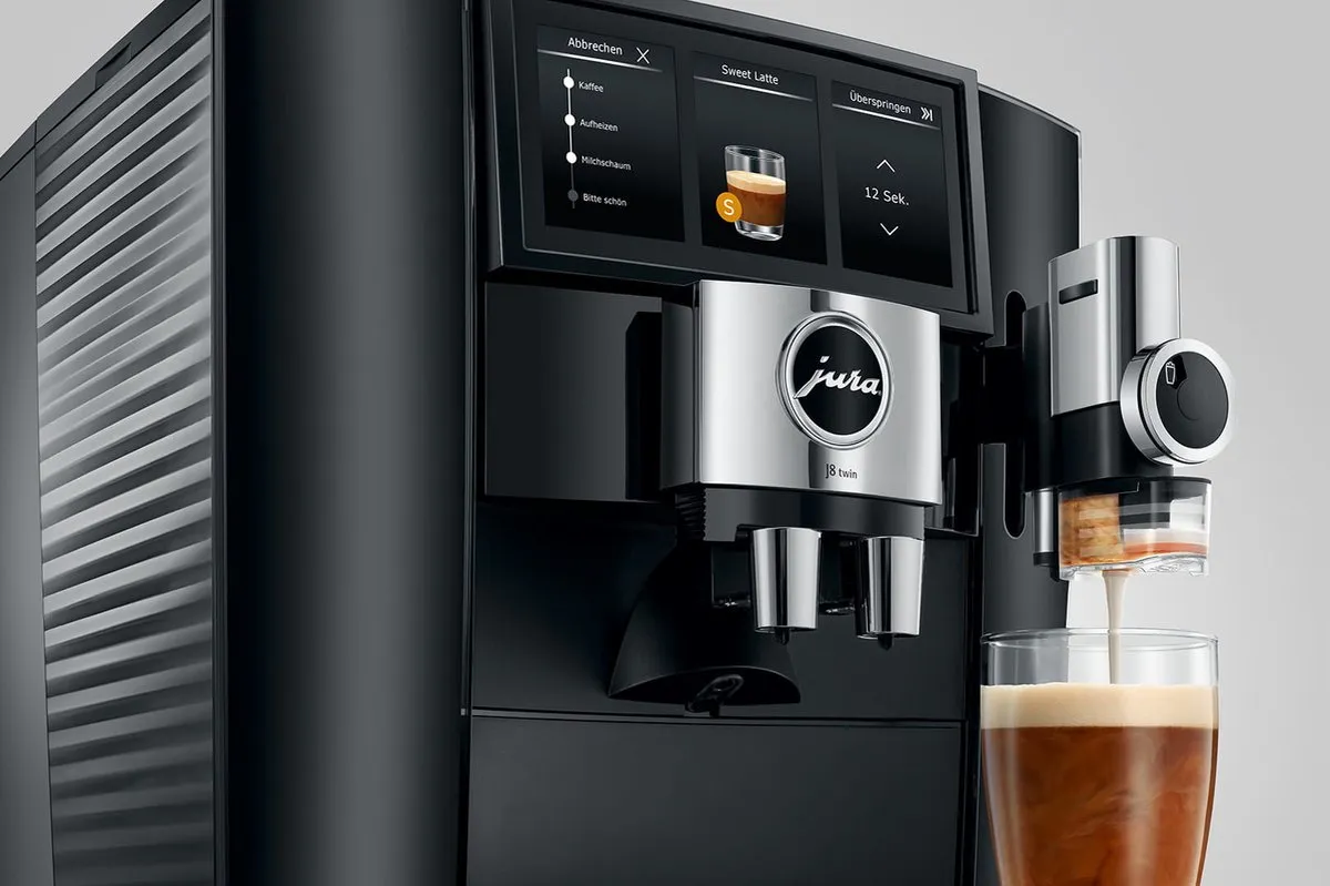 JURA - J8 twin Diamond Black (EA) - Volautomatische espressomachine