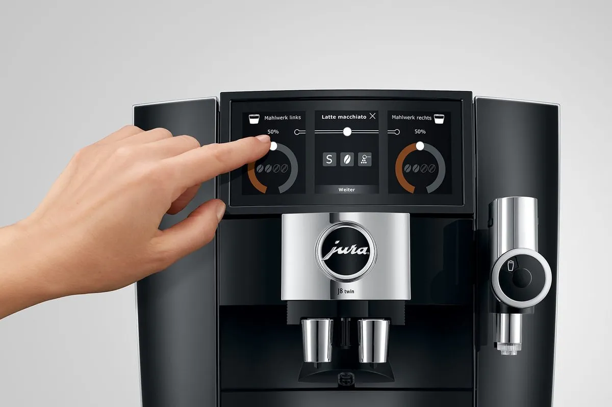 JURA - J8 twin Diamond Black (EA) - Volautomatische espressomachine