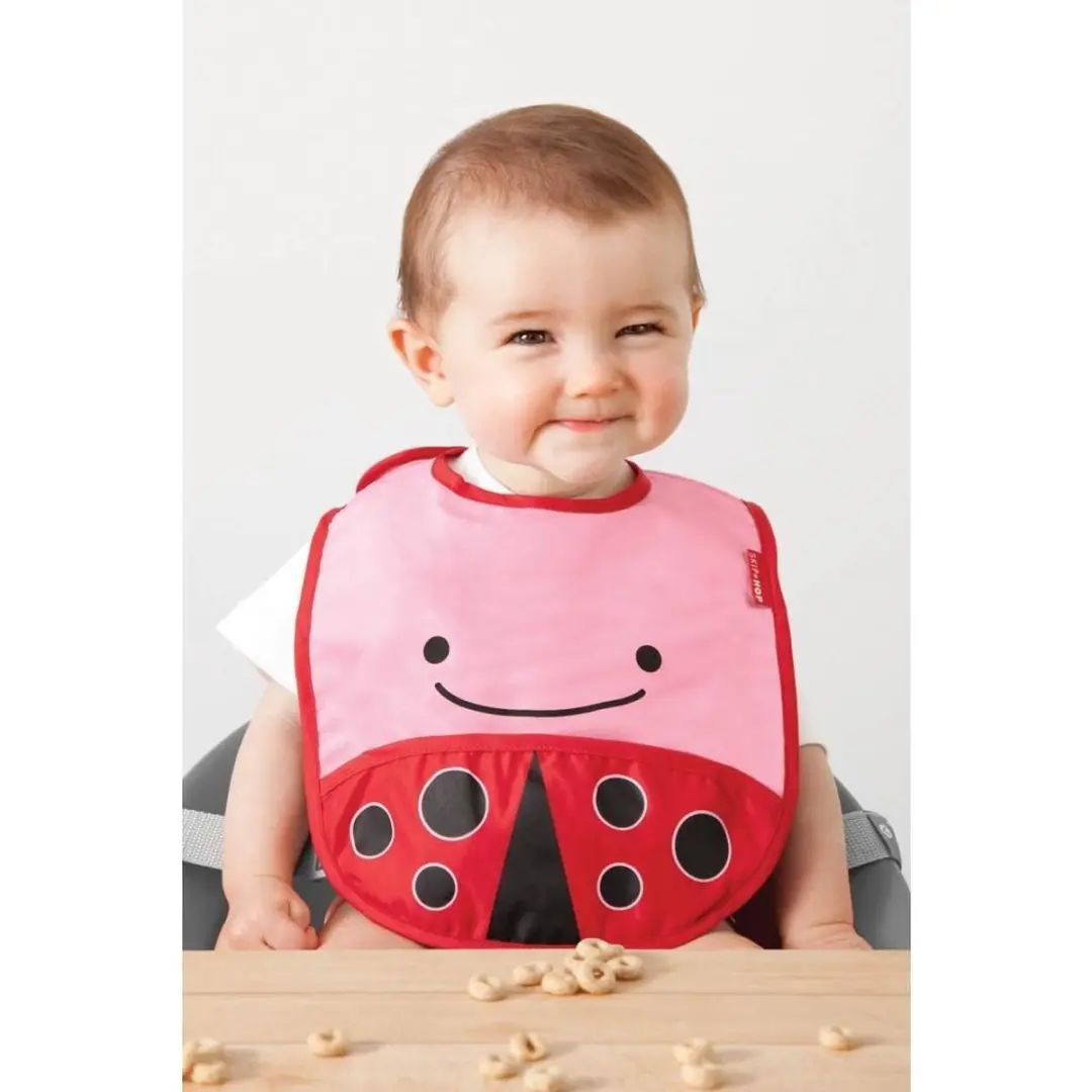 Skip Hop Zoo Slabbetje Lieveheersbeestje - Roze - afbeelding 3 van 3