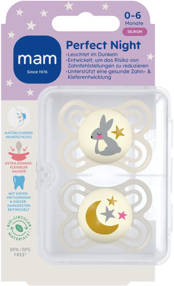 MAM Perfect Night Fopspeen - Beige - 2 Stuks