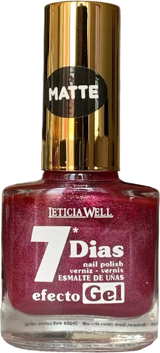 Leticia Well Nagellak Matte Shimmer Roze 13ml