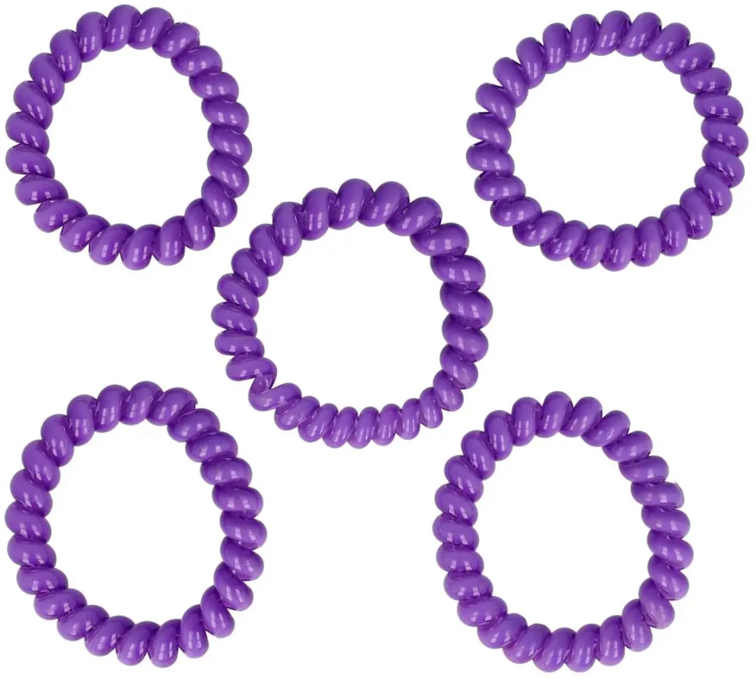 Haarsoires Invisibobble Basic Telefoondraad Paars - 5 Stuks