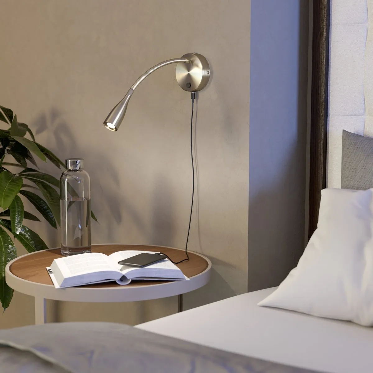 Eglo Olivandino 1 Wandlamp LED - Ø11cm - Grijs