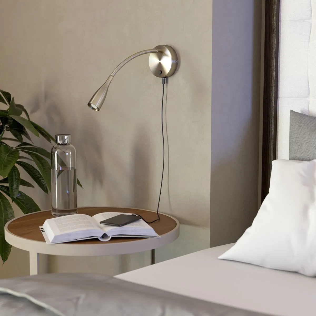 Eglo Olivandino 1 Wandlamp LED - Ø11cm - Grijs