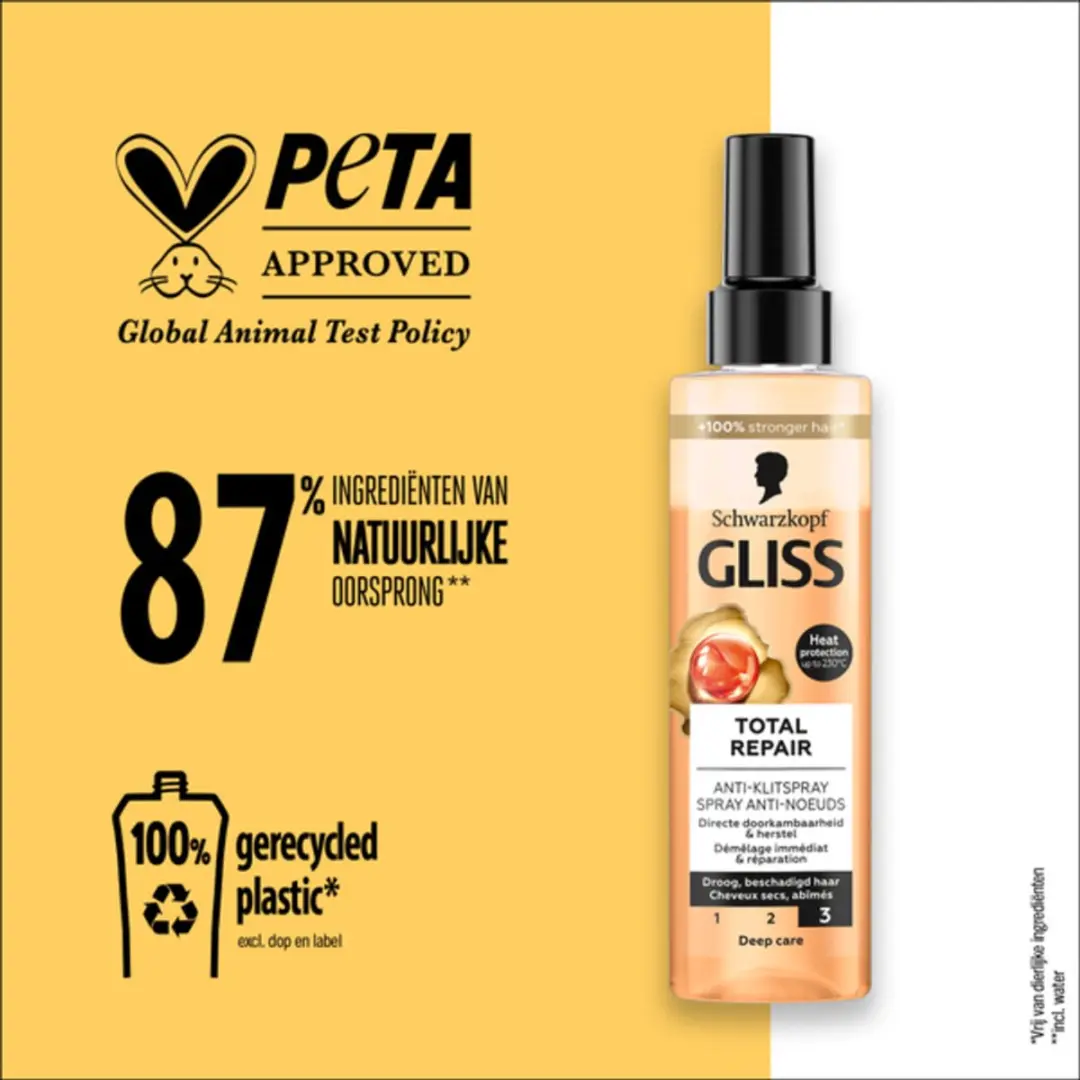 Gliss Kur Total Repair Anti-Klitspray 200ml