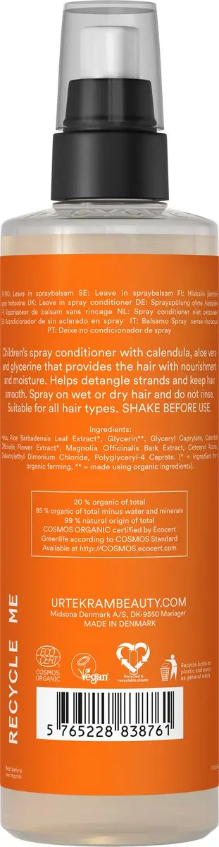 Urtekram Kinder Leave-in Spray Conditioner 250ml