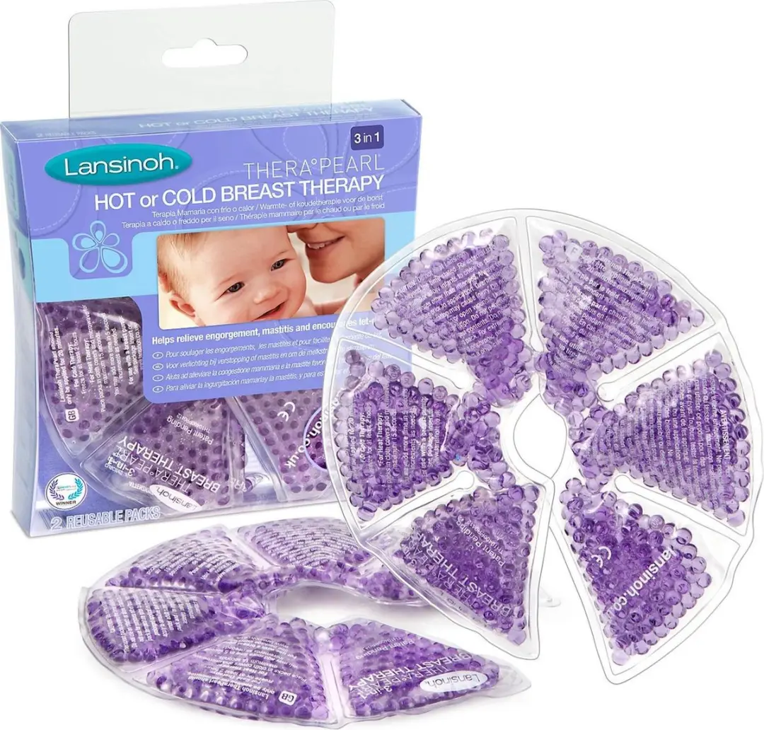 Lansinoh Warm/Koud Compressen Borst - 2 Stuks - Blauwe Pearl
