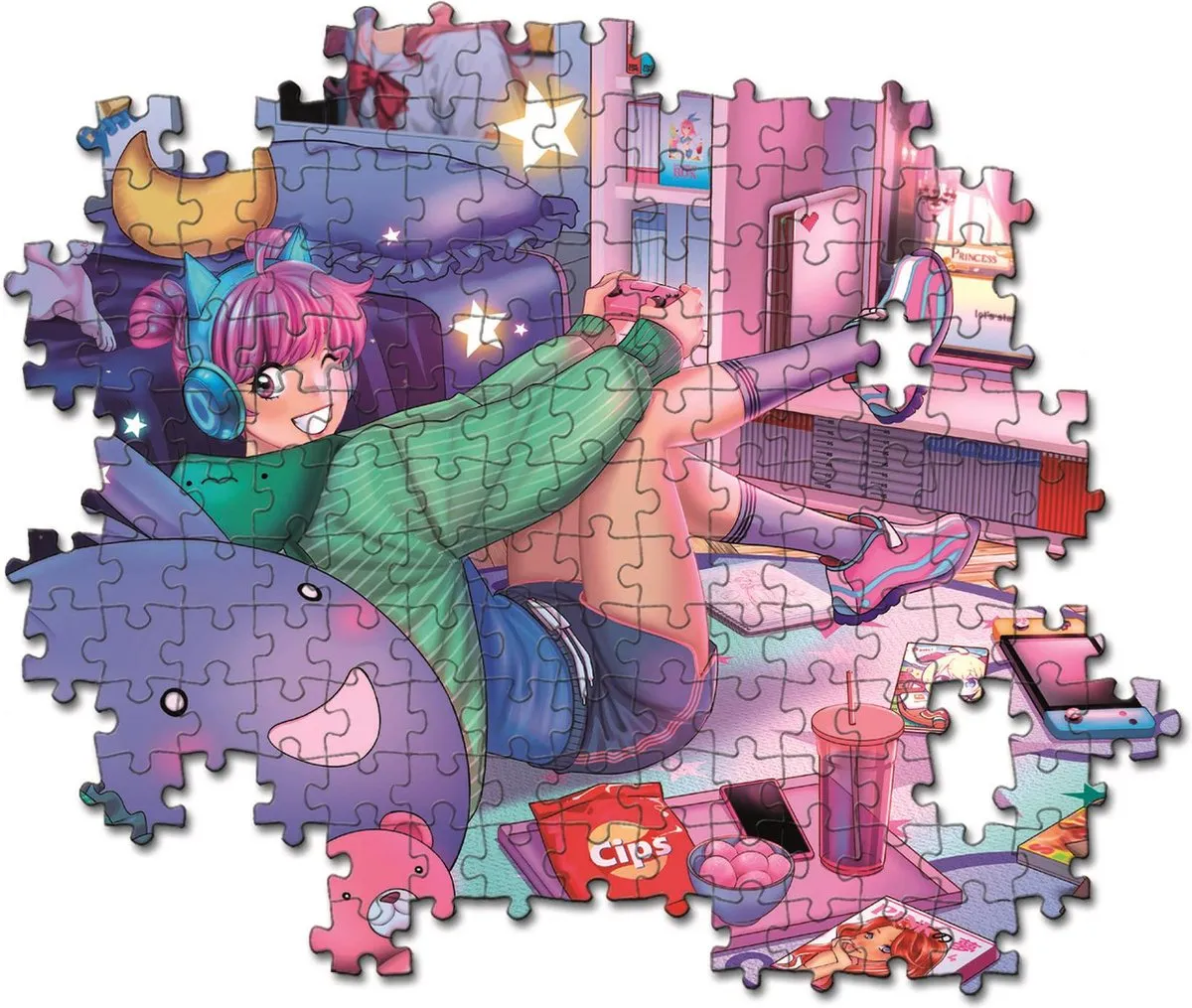 Clementoni Puzzel 300 Stukjes Game Lovers - Multicolor