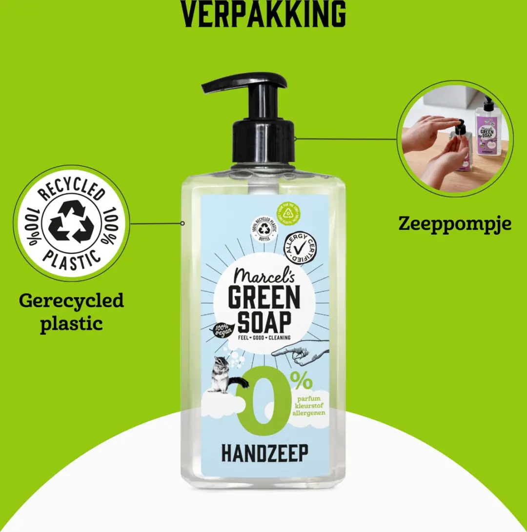 Marcel's Green Soap Handzeep 0% - 6x250ml
