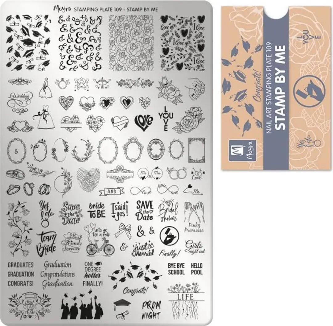 Moyra Stamping Plate 109 STAMP BY ME - 55g
