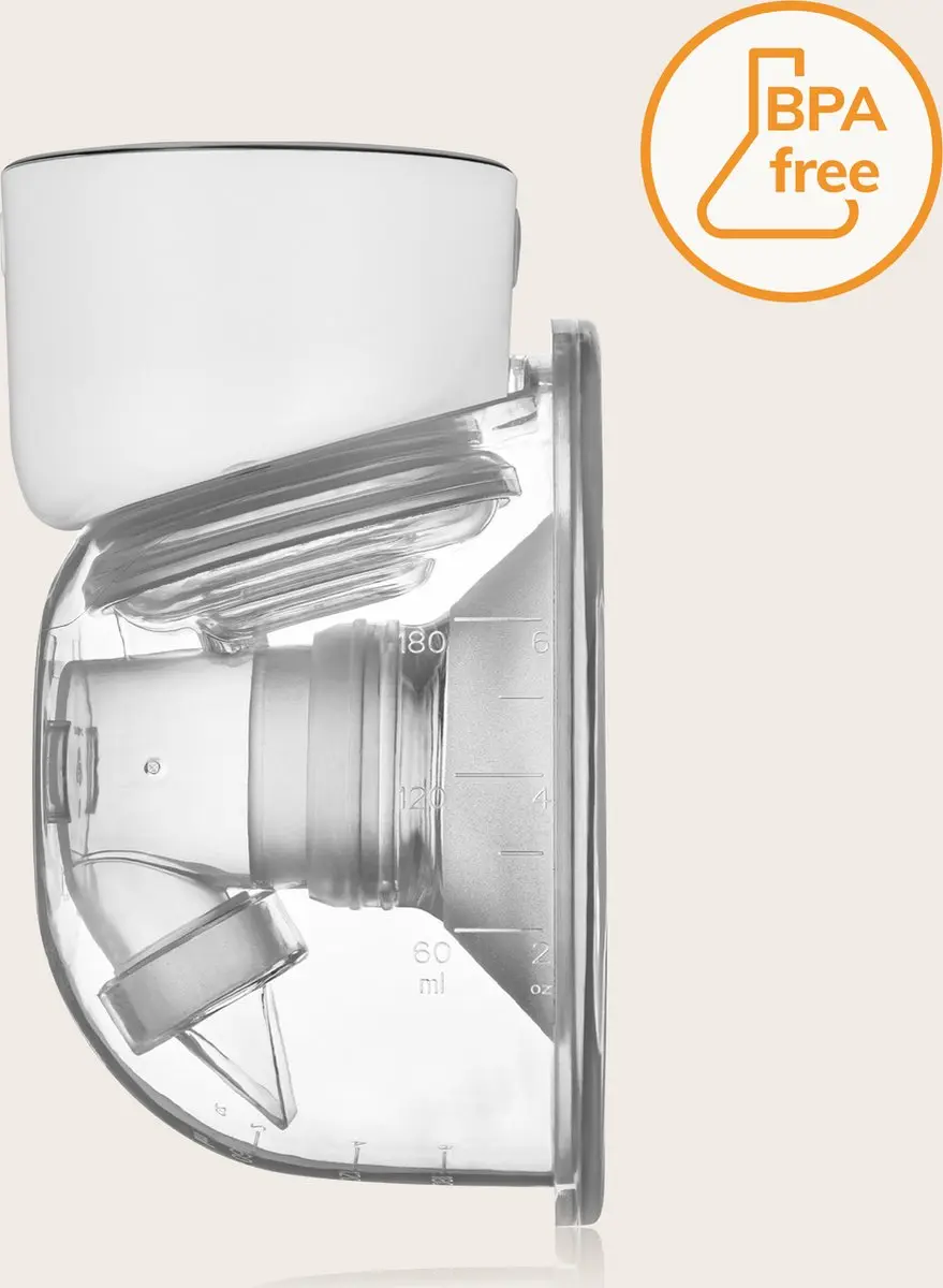 Lionelo Fidi Free Simple Elektrische Borstkolf - 180ml - Wit