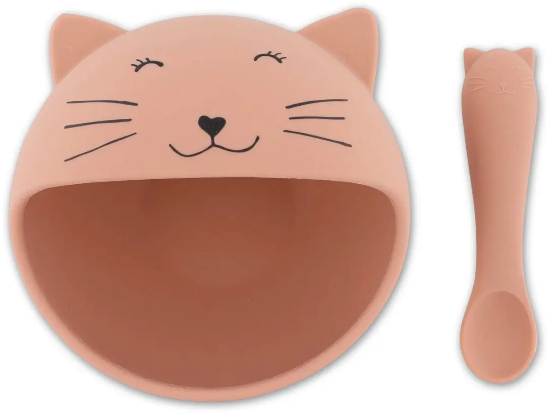 Trixie Mrs. Cat Eerste Baby Maaltijdset - Roze - afbeelding 6 van 6