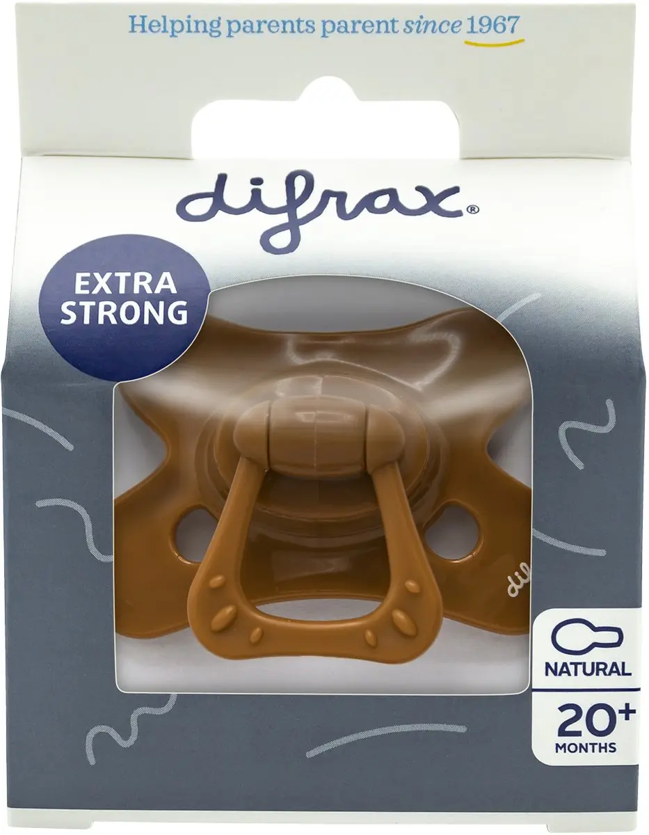 Difrax Fopspeen Natural Siliconen 20+ Maanden - Cinnamon