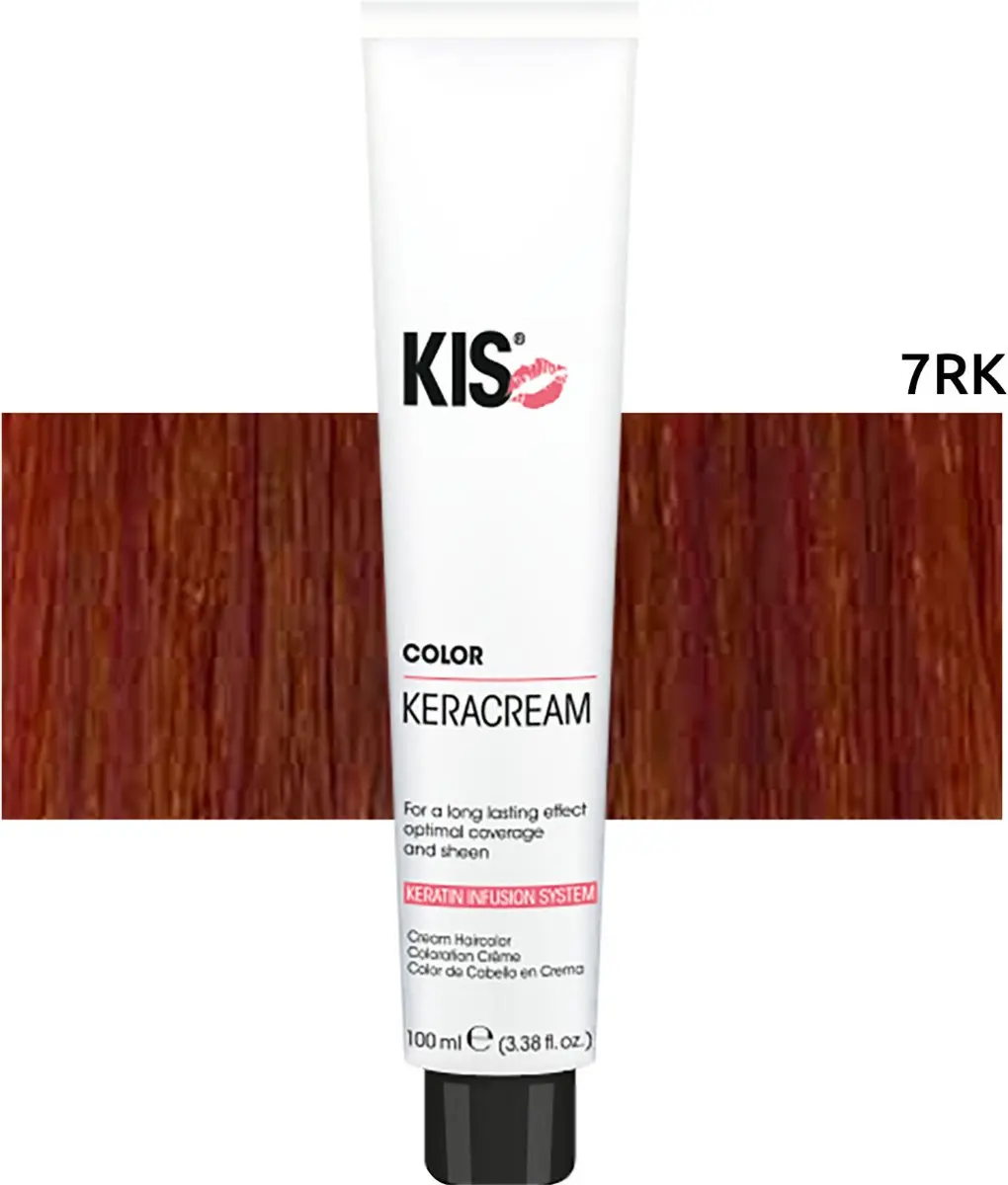 KIS KeraCream Color 7RK Permanent Haarkleuring 100ml