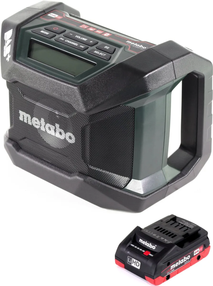 Metabo R 12-18 DAB+ BT Bouwradio - Groen/Zwart