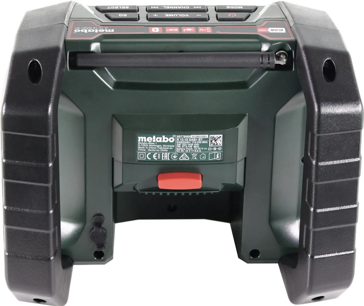 Metabo R 12-18 DAB+ BT Bouwradio - Groen/Zwart