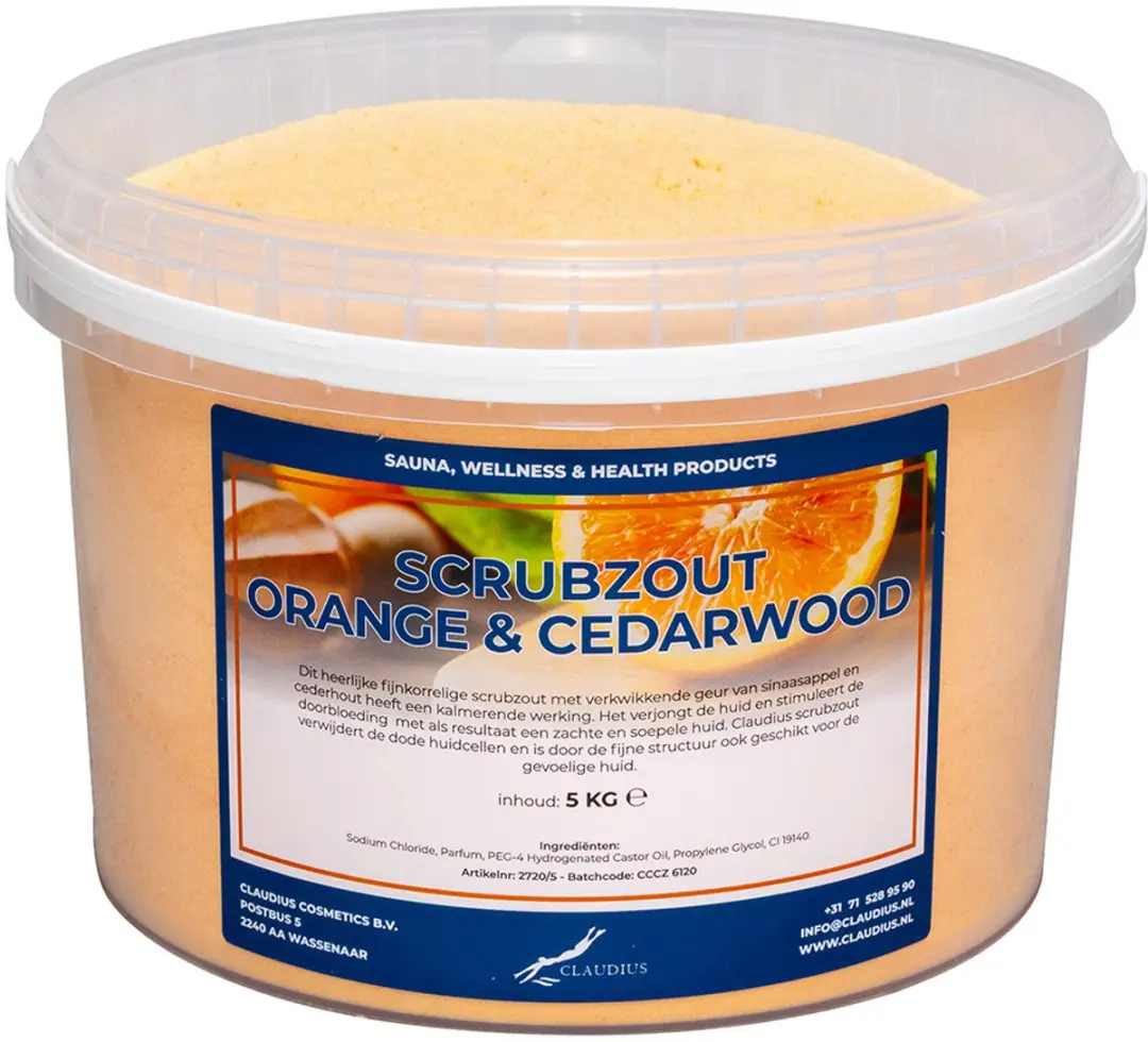 Splashbox Cosmetics Scrubzout Orange & Cedarwood 5 kg