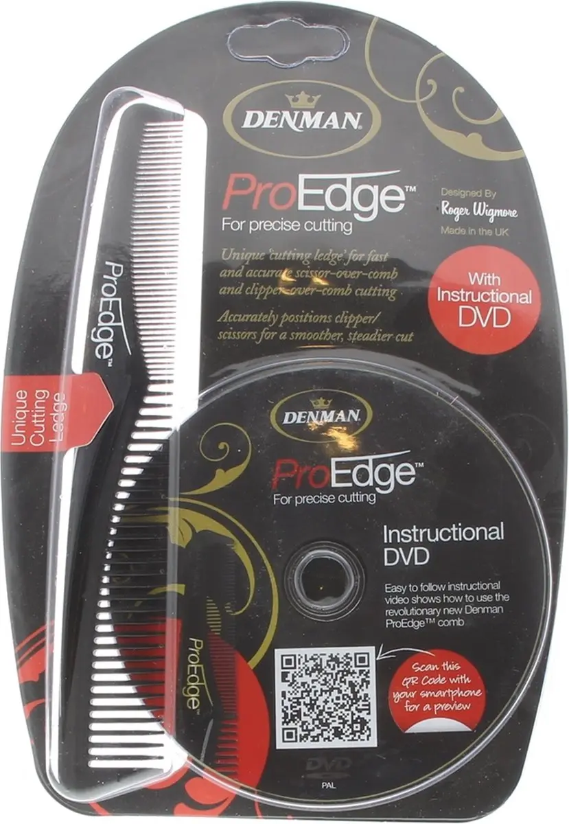 Denman Pro Edge Knipkam Ref.DEPE01BLKDVD