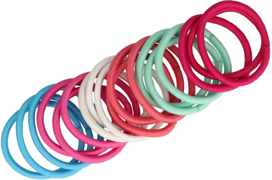 Haarsoires Haarelastieken Basic - 18 Stuks - Multicolor
