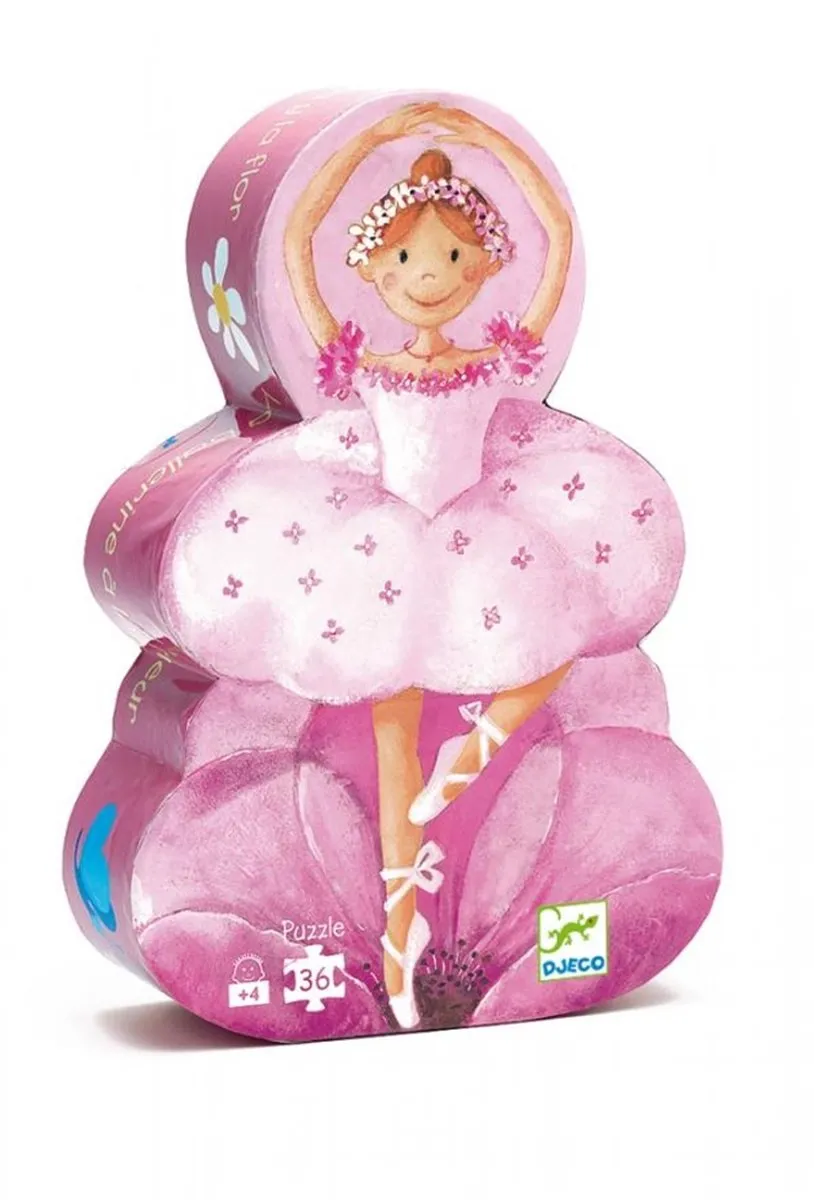 Djeco De Ballerina met de Bloem Puzzel - 36 Stuks - afbeelding 6 van 6