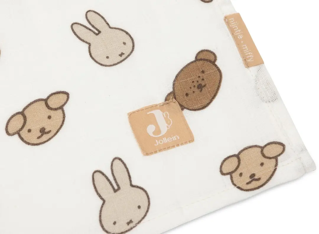 Jollein Hydrofiele Doek Large Miffy and Friends - 2 Stuks