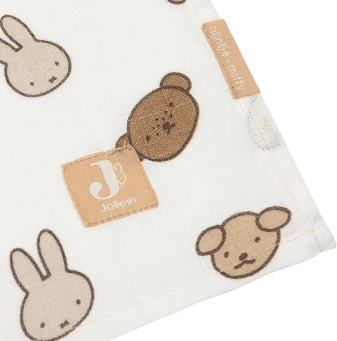 Jollein Hydrofiele Doek Large Miffy and Friends - 2 Stuks