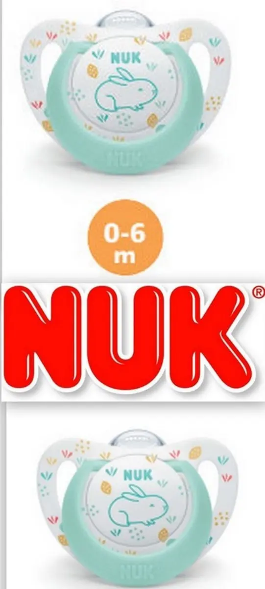 NUK Expert Blauwe Siliconen Fopspenen 0-6 Maanden