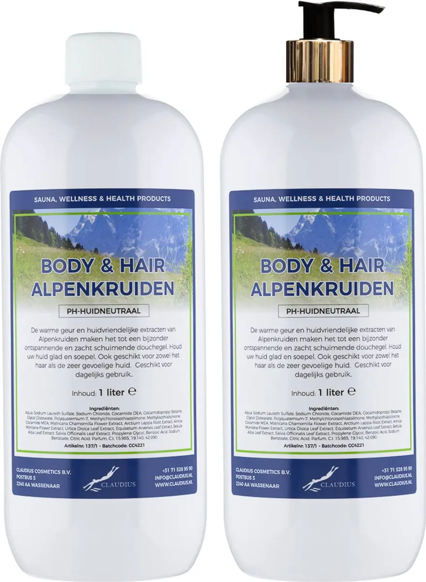 Splashbox Cosmetics Alpenkruiden Body & Hair 2L