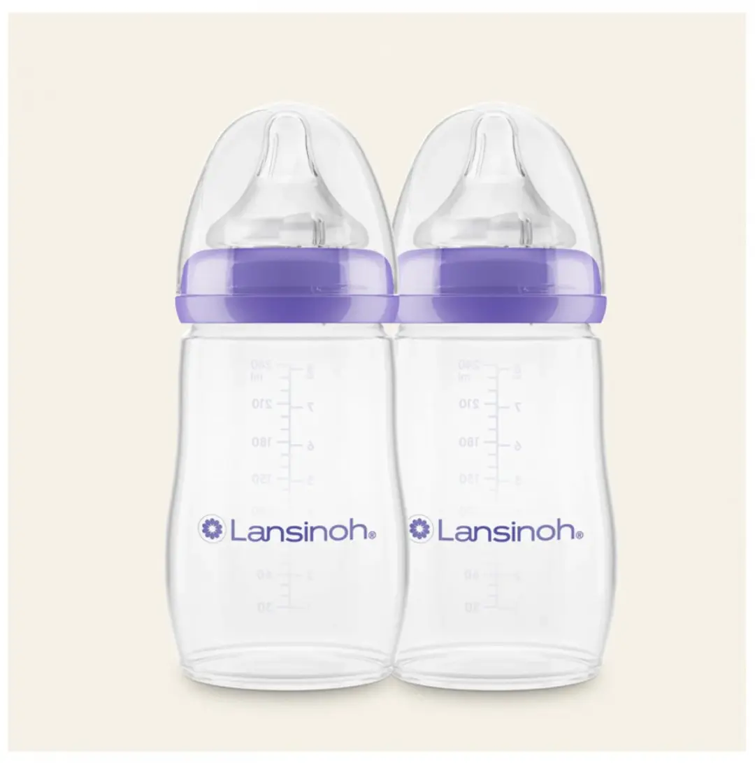 Lansinoh Natural Wave Fles 240ml - 2 Stuks
