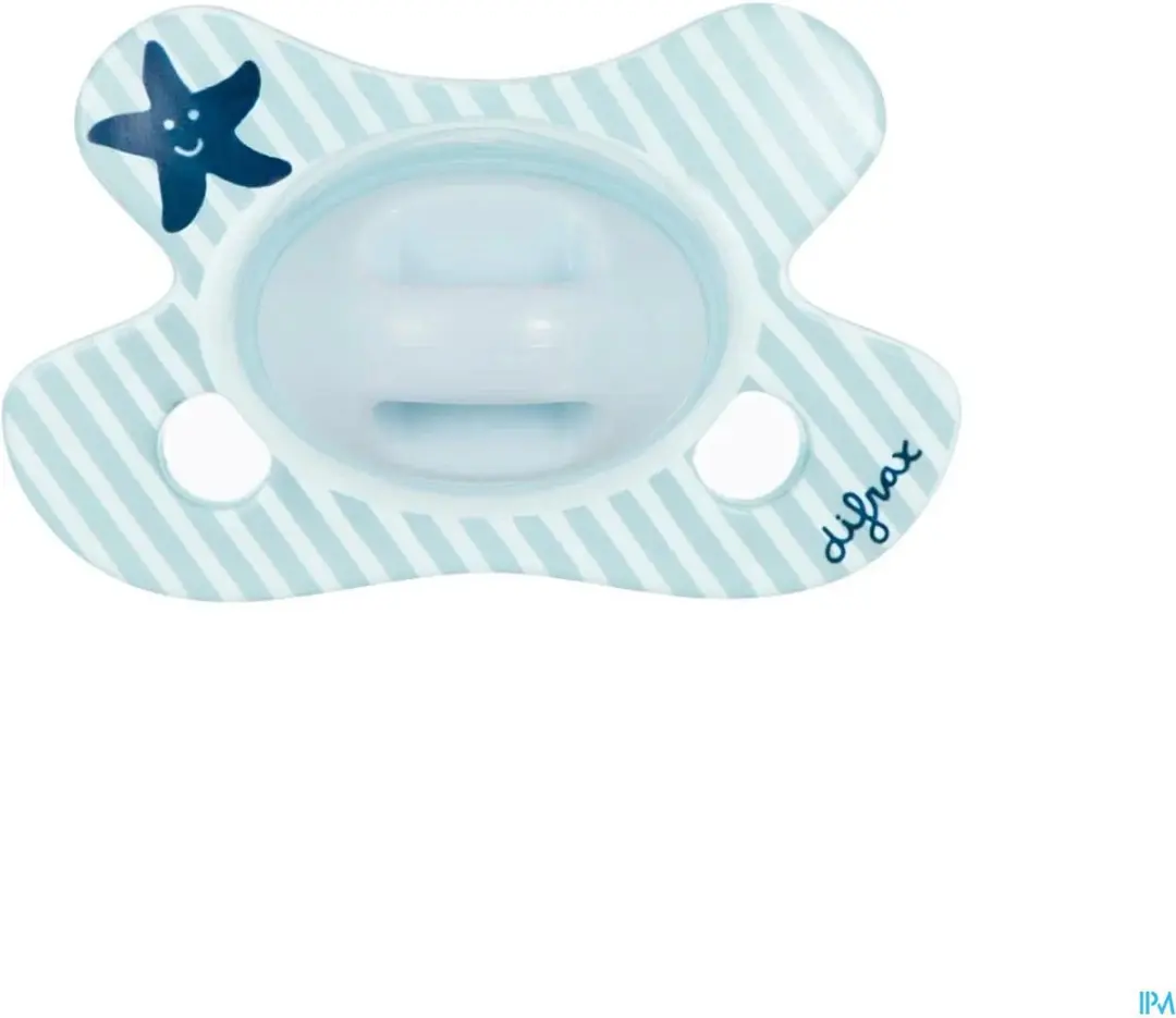Difrax Fopspeen Mini Dental Newborn - Geel - afbeelding 6 van 6