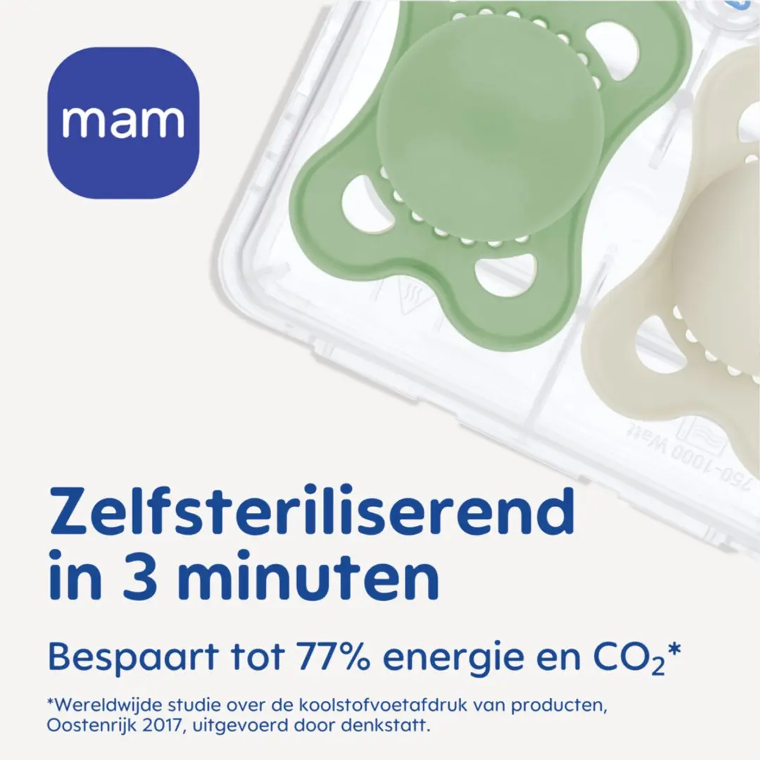 MAM Original Pure Silikon Fopspeen 0-6mnd - 2 Stuks