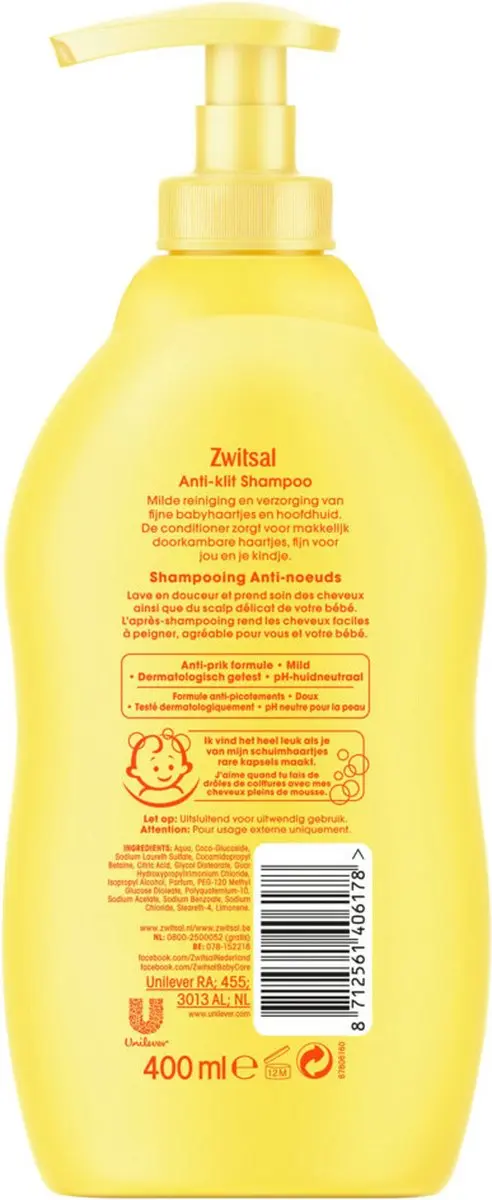 Zwitsal Anti-Klit Shampoo - 6x400ml