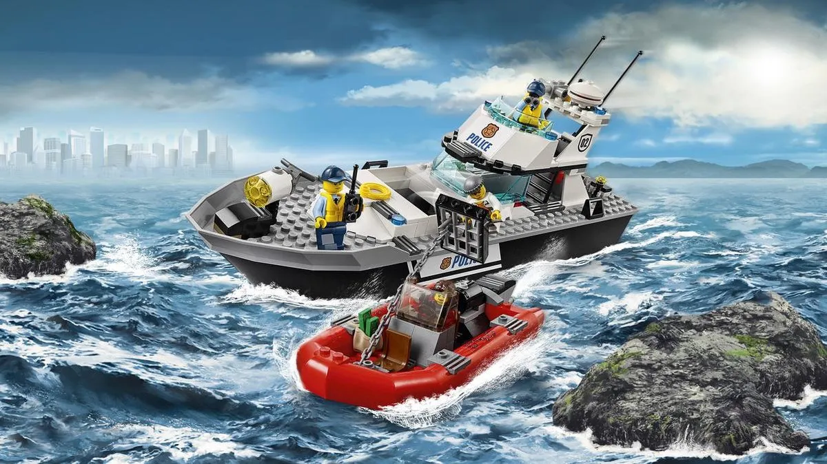 LEGO City Politie Patrouilleboot 60129 - 200 Stukken