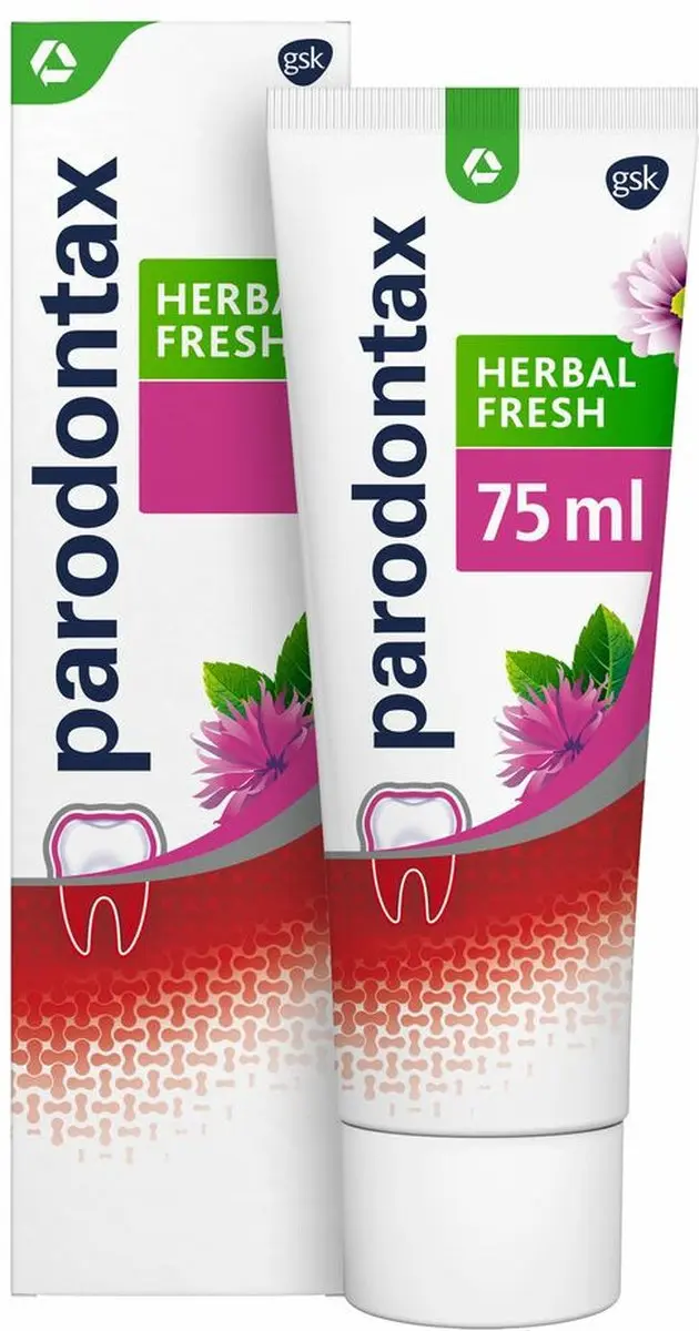 Parodontax Tandpasta Herbal Fresh Bergamot & Mint 75ml - 6 Stuks