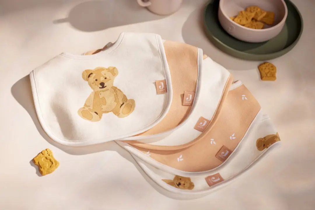Jollein Baby Slab Teddy Bear/Harvest - 5 Stuks