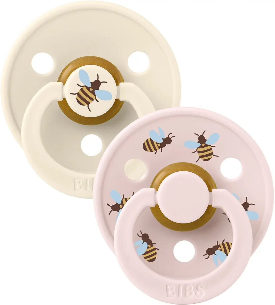BIBS Colour Studio Speen - 2 Stuks - Maat 1 - Ivory/Petal