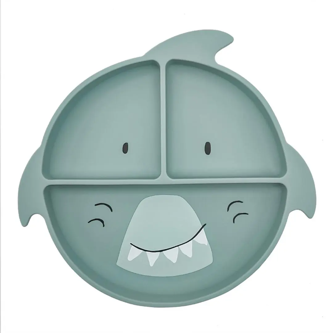 Trixie Kinderbord Mr Shark Siliconen - Blauw - 1 Stuk - afbeelding 6 van 6
