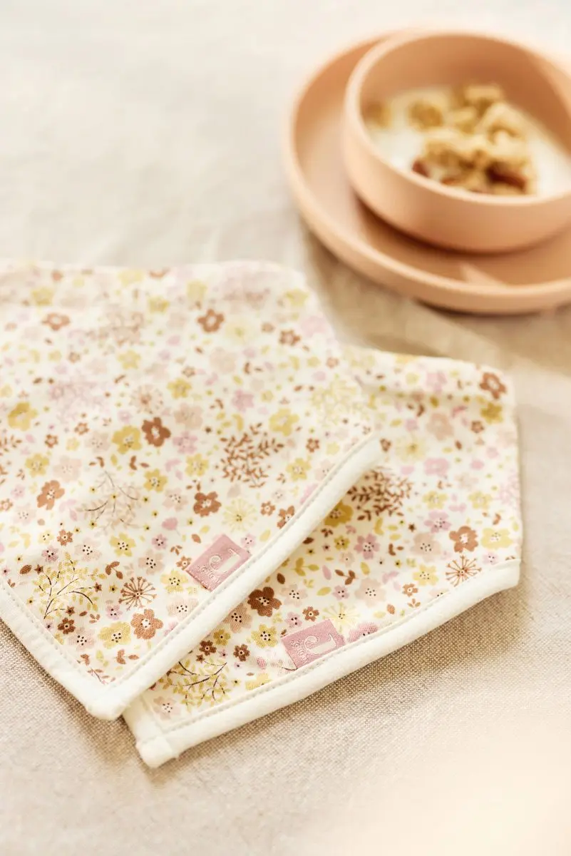 Jollein Slabbetjes Bandana Flower Fairies - 2 Stuks