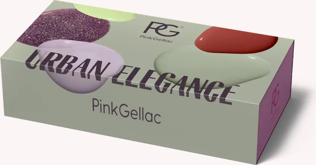 Pink Gellac Gellak Urban Elegance Set - 5 Kleuren x 15ml