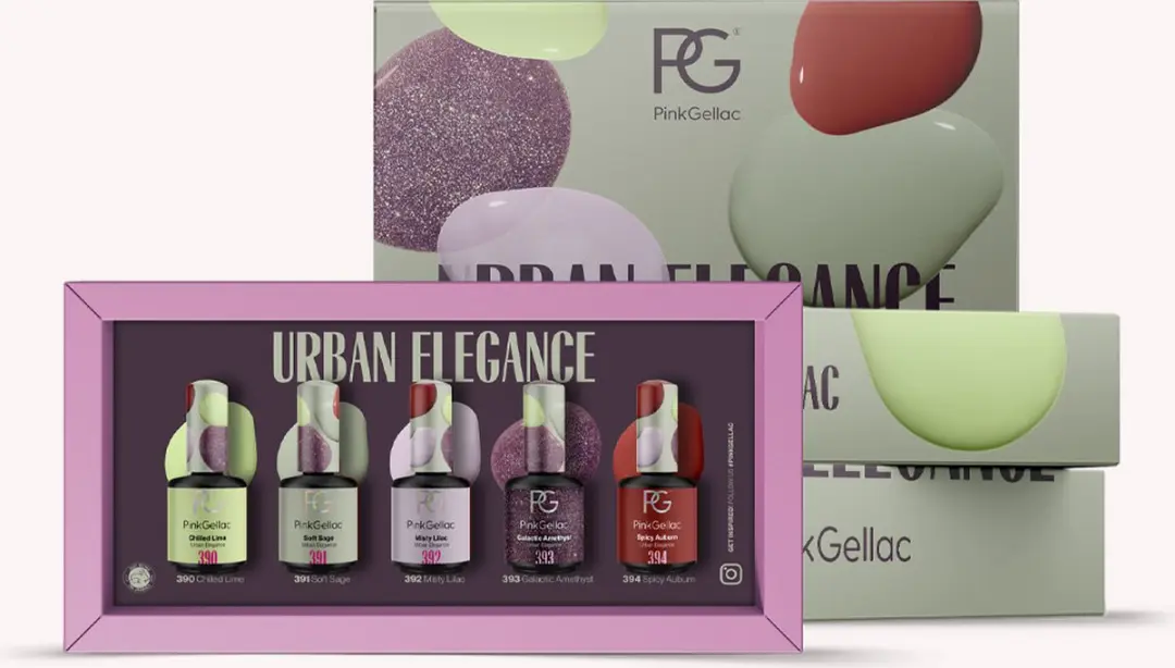 Pink Gellac Gellak Urban Elegance Set